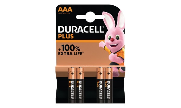 Paquete de 4 Pilas Duracell Plus Power AAA