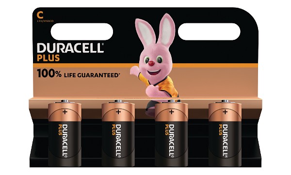 Duracell Plus Power tipo C (paquete de 4)