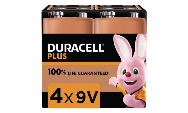 Duracell Plus Power 9V PP3 Paquete de 4