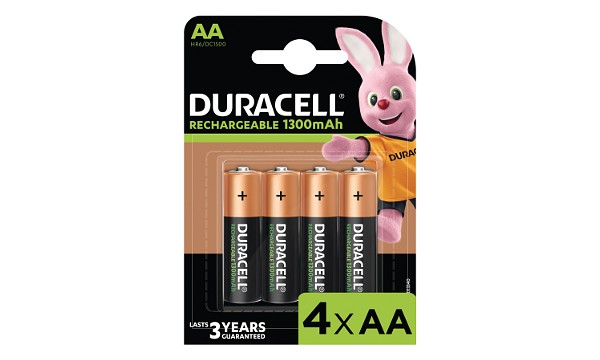 Pack de 4 Duracell AA 1300mAh Recargables