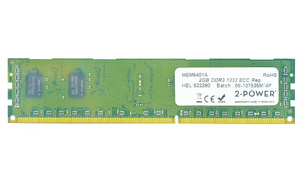 2GB DDR3 1333MHz ECC RDIMM 2Rx8