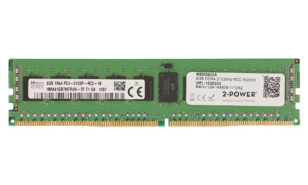 8GB DDR4 2133MHz ECC RDIMM