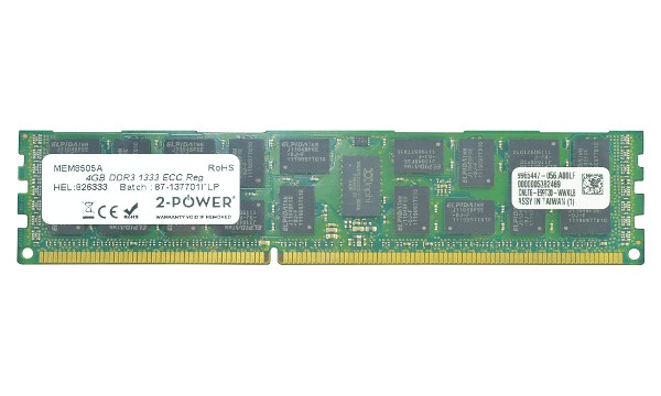 ProLiant DL380 G6 Entry 4GB DDR3 1333MHz ECC RDIMM