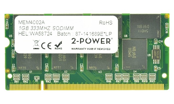 Qosmio G10-105 1GB PC2700 333MHz SODIMM