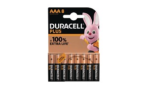 Paquete de 8 Pilas Duracell Plus Power AAA